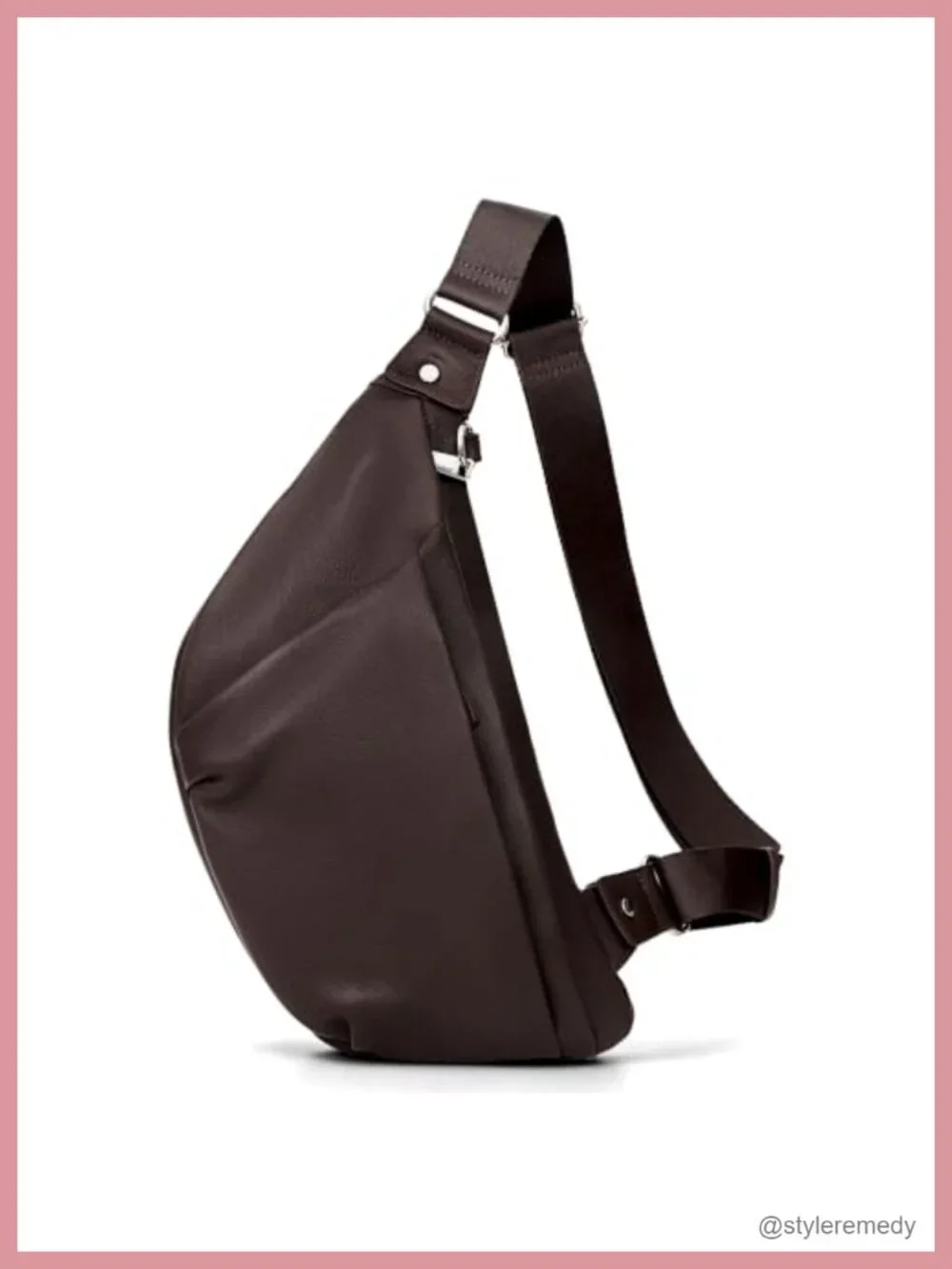 Genuine Leather Anti-Theft Crossbody Sling Bag with RFID Blocking